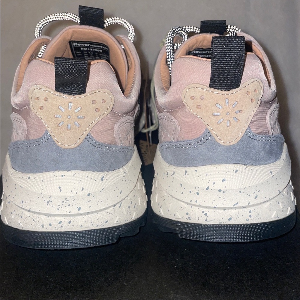 NWT Flower Mountain Solin Sneaker in Grey-Dove and Purple - Picture 11 of 16